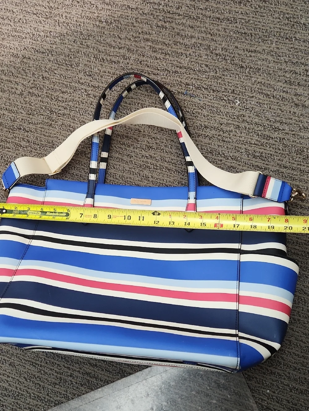 Kate Spade Kaylie Baby Bag Tote In Laurel Way Stripe